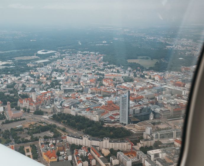 Leipzig Luftaufnahme
