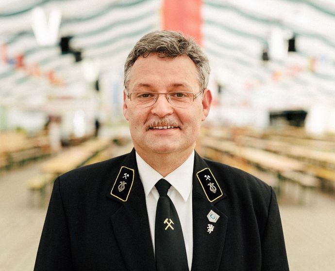 Thomas Schomberger, Präsident des Blasorchesters Bad Schlema
