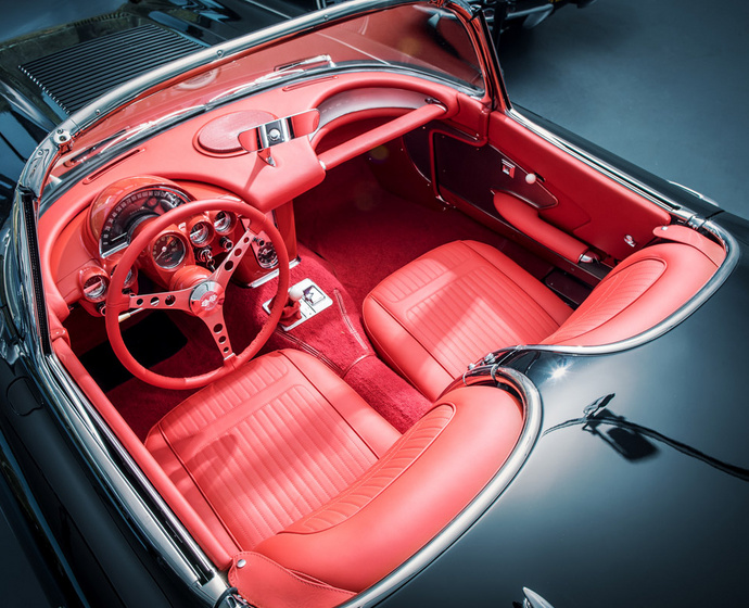 1958er Corvette C1 Interieur