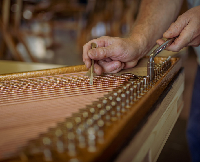 Arbeit am Klavier