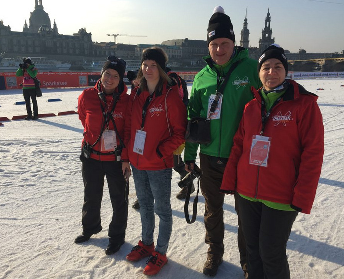 Die Familie von Pressechefin Viktoria