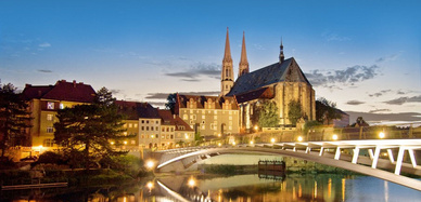 Peterskirche, Neiße und Neißebrücke Görlitz