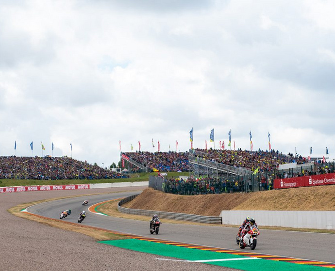 Motorradrennen auf dem Sachsenring