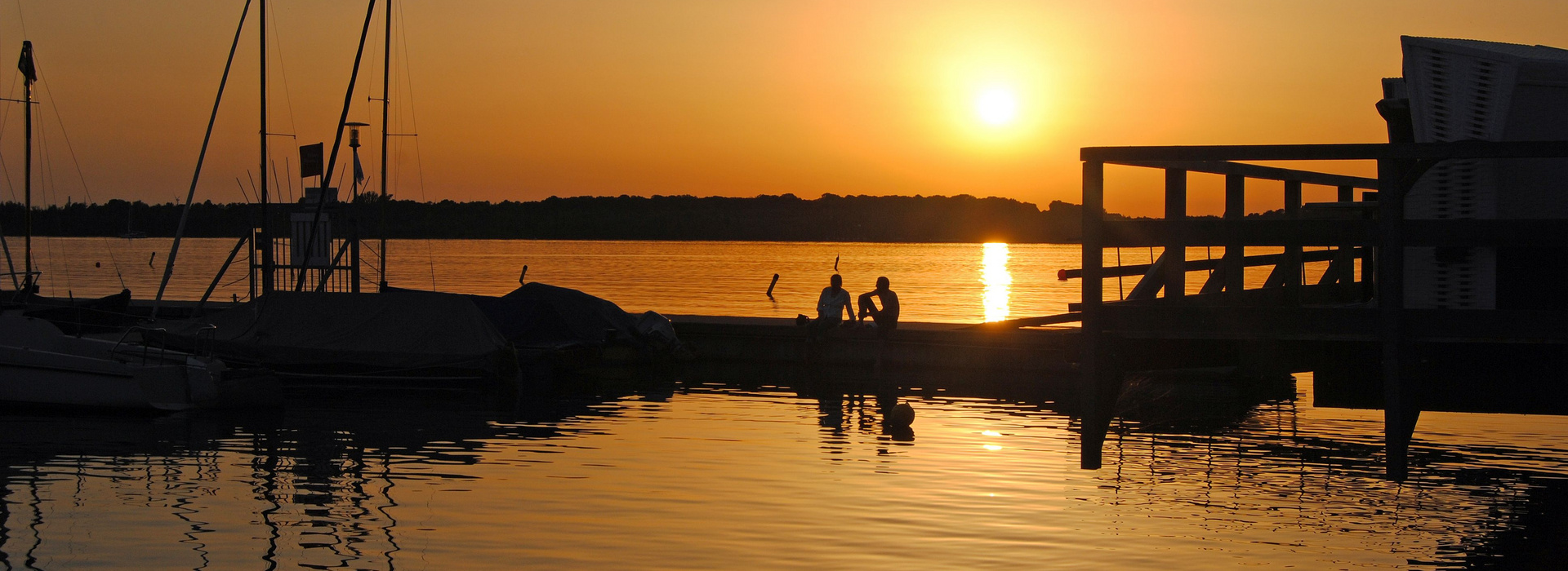 Sonnenuntergang Cospudener See