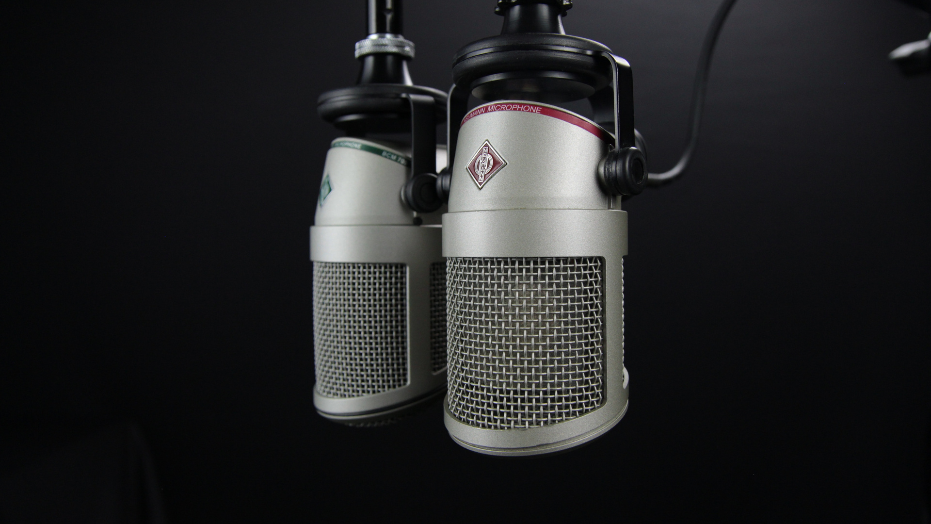 Mikrofone zur Aufnahme eines Podcasts