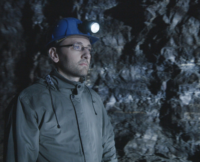 Lutz Geißler im Bergwerk