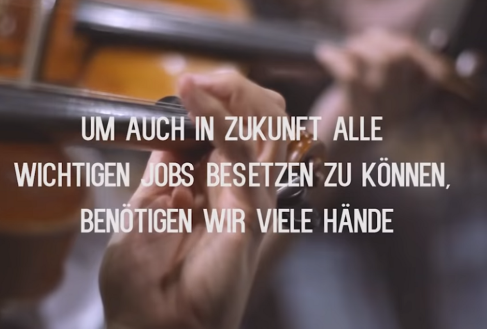 "Um auch in Zukunft alle wichtigen Jobs besetzen zu können, benötigen wir viele Hände."