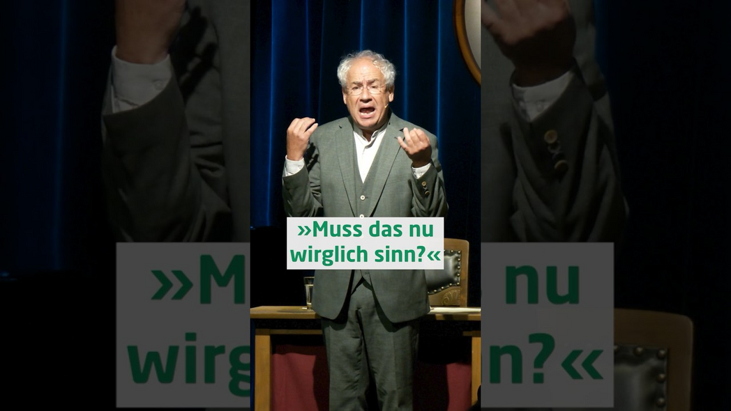 »Muss das nun wirglich sinn?« mit Tom Pauls | GOGELMOSCH - Sachsens Dialektival