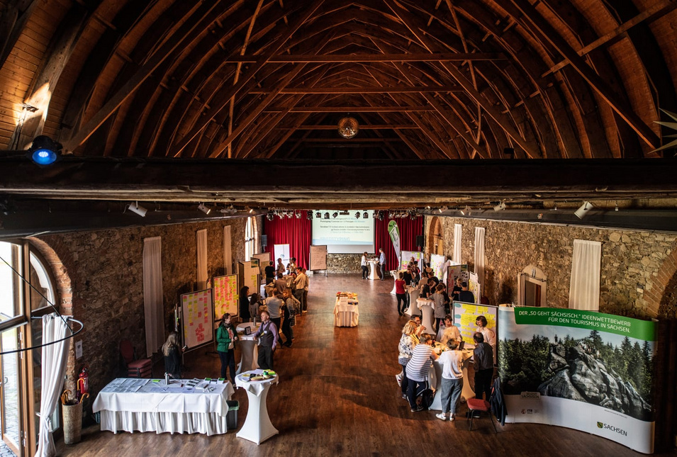 Saal des Klosters Nimbschen bei Grimma beim Workshop