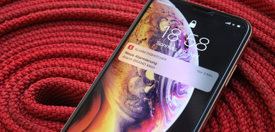Alarm-Dispatcher Notification auf einem Smartphone
