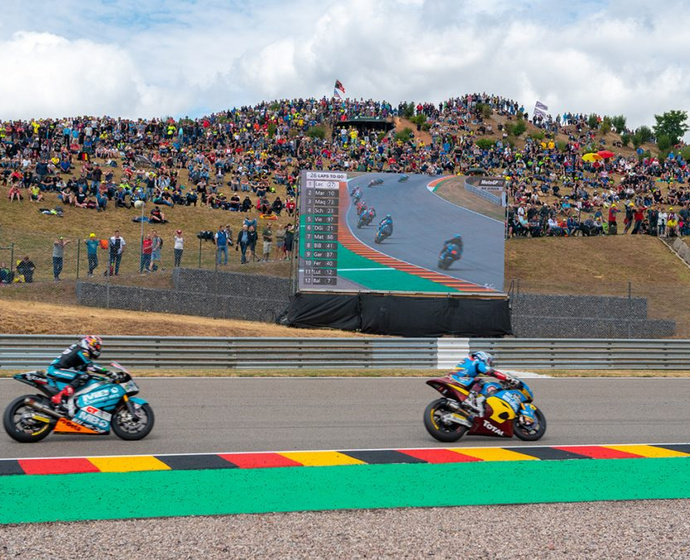 Motorräder beim Rennen