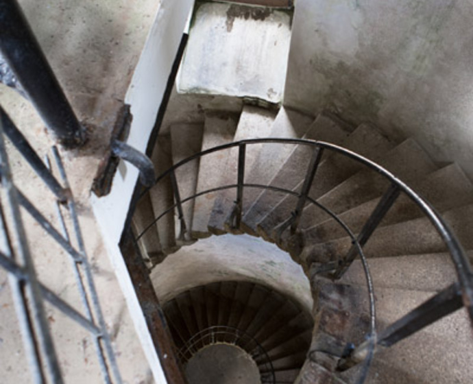 Wendeltreppe im Kuhberg-Aussichtsturm