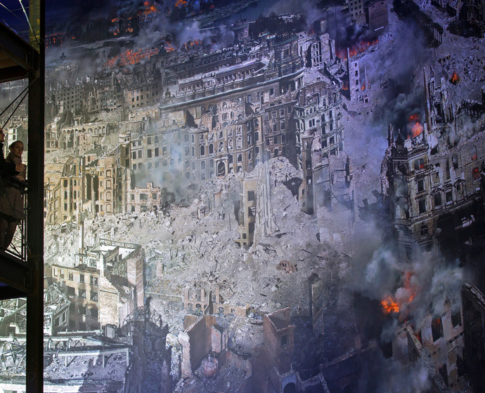 Panorama Dresden 1945