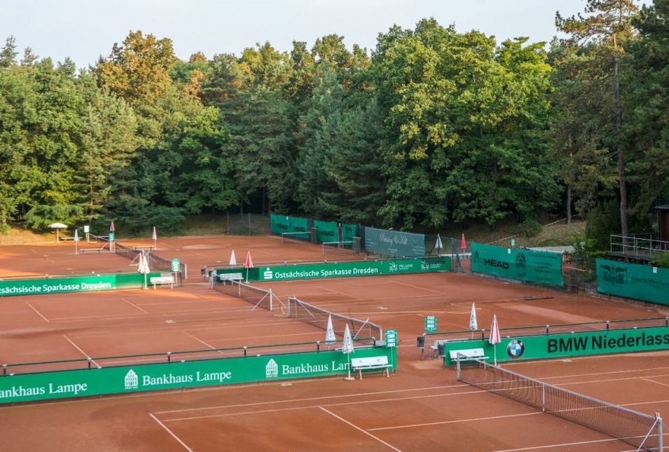 Tennisplätze im Dresdner Waldpark