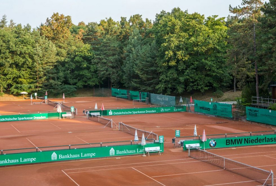 Tennisplätze im Dresdner Waldpark