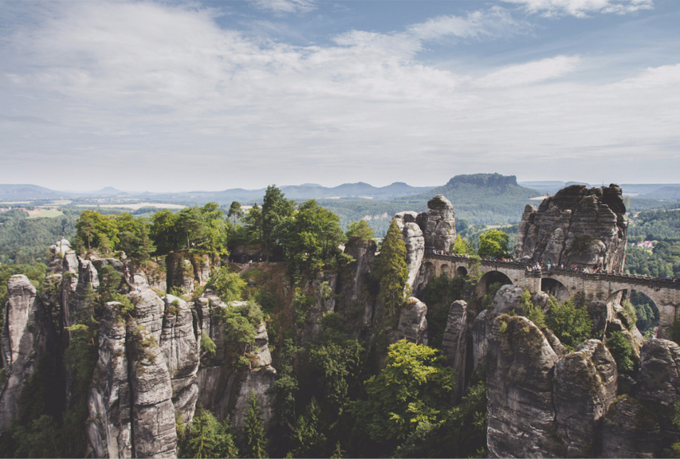 Blick auf die Bastei