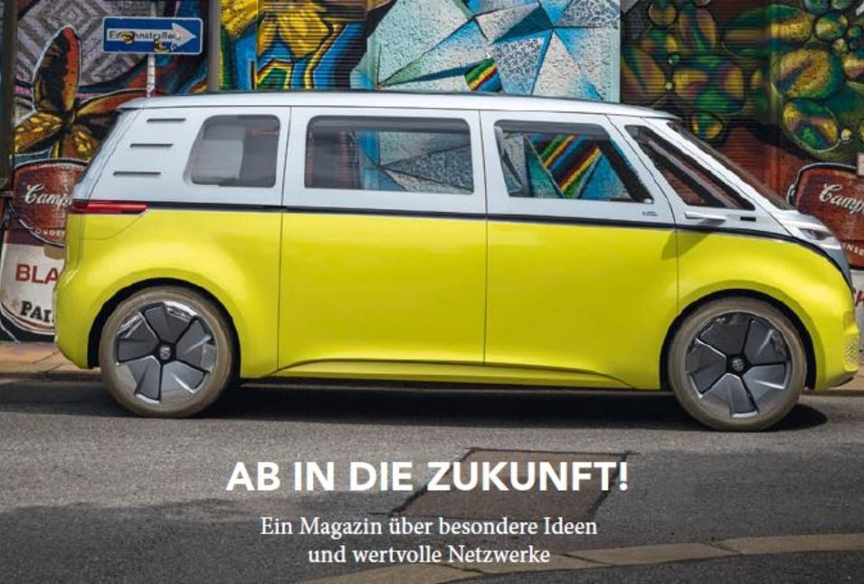 VW I.D. Buzz auf Cover der Zeitschrift
