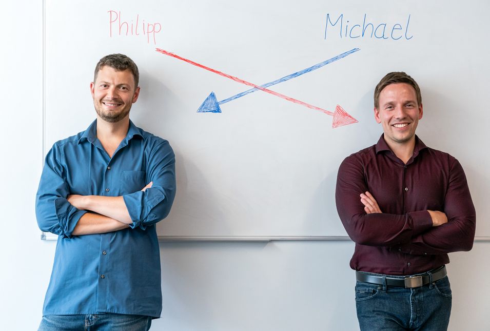 die beiden Gründer von sciendis: Michael Aleithe und Phillipp Skowron