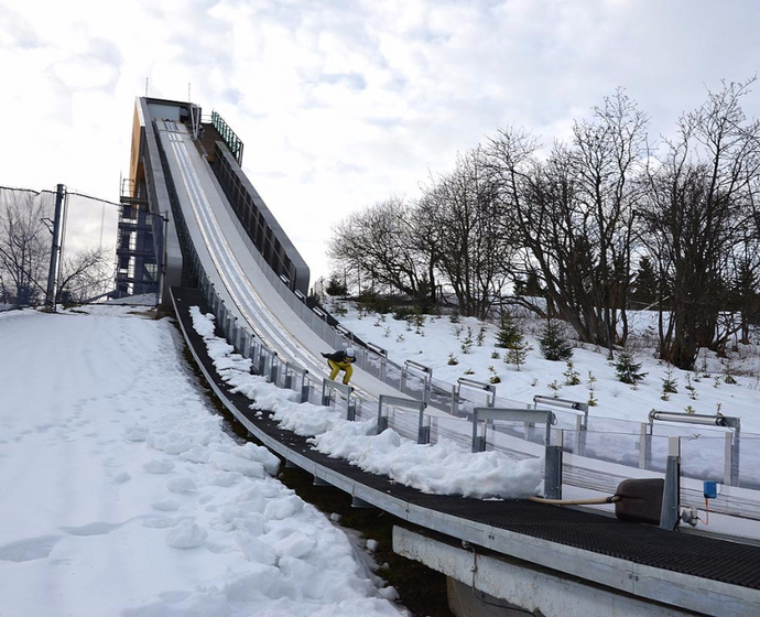 Anlaufspur im norwegischen Trondheim