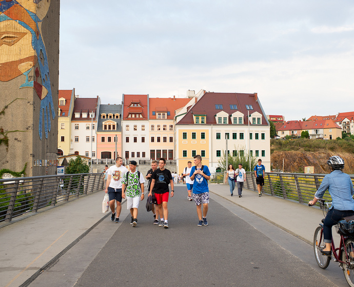 Grenzbrücke zu Polen