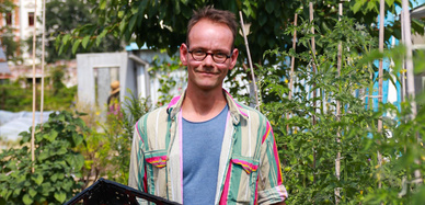 Philipp Scharf, Projektleiter der ANNALINDE-Gärtnerei Leipzig – urbane Landwirtschaft Leipzig #Leipzig #geheimtippleipzig #leipzigtipps