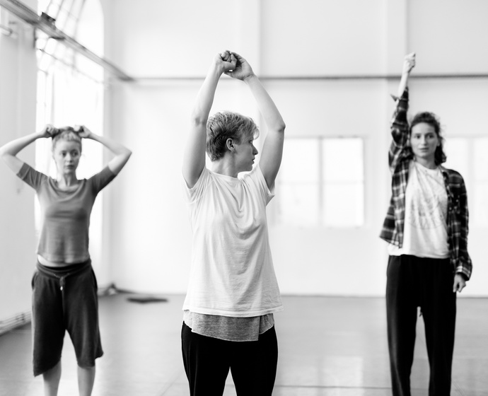 Tänzerinnen bei Choreografie