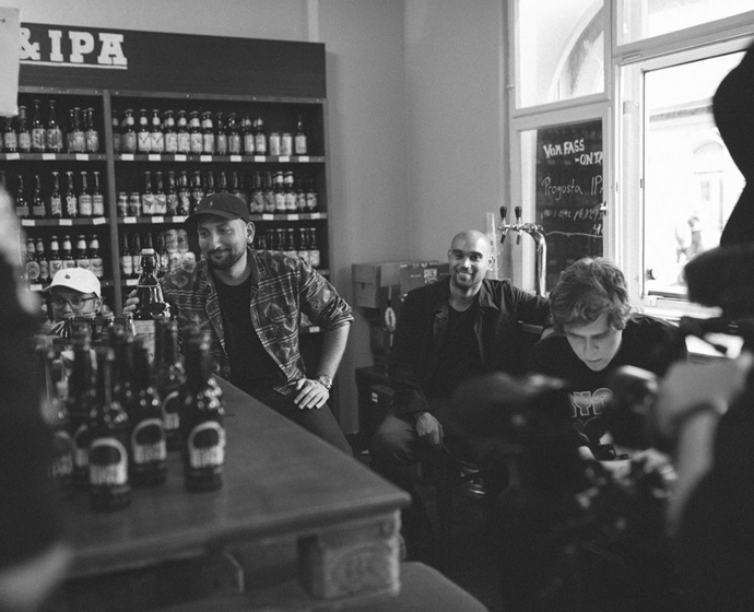 DJs bei der Bierverkostung